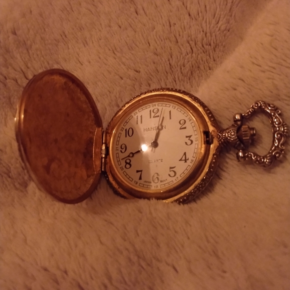 Working Hanson Train Pocket Watch - Picture 3 of 4